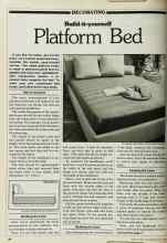 Better Homes & Gardens May 1980 Magazine Article: Build-it-yourself Platform Bed