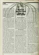 Better Homes & Gardens May 1980 Magazine Article: How to get the best auto parts