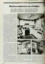 Better Homes & Gardens May 1980 Magazine Article: Kitchen makeover on a budget