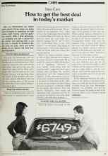 Better Homes & Gardens June 1980 Magazine Article: New Cars: How to get the best deal in today's market