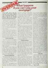 Better Homes & Gardens June 1980 Magazine Article: What happens if you can't pay your mortgage?