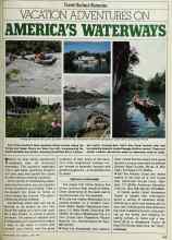 Better Homes & Gardens June 1980 Magazine Article: VACATION ADVENTURES ON AMERICA'S WATERWAYS
