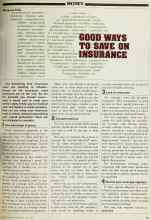 Better Homes & Gardens July 1980 Magazine Article: 10 GOOD WAYS TO SAVE ON INSURANCE