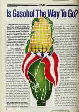 Better Homes & Gardens August 1980 Magazine Article: Is Gasohol The Way To Go?