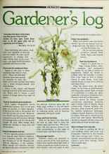 Better Homes & Gardens August 1980 Magazine Article: Gardener's log