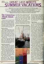 Better Homes & Gardens August 1980 Magazine Article: GREAT LAST-MINUTE SUMMER VACATIONS