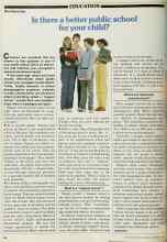 Better Homes & Gardens September 1980 Magazine Article: Is there a better public school for your child?