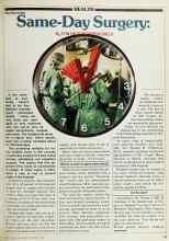 Better Homes & Gardens September 1980 Magazine Article: Same-Day Surgery: Rx FOR HIGH HOSPITAL BILLS