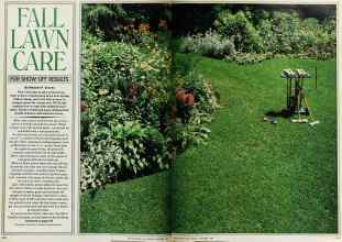 Better Homes & Gardens September 1980 Magazine Article: FALL LAWN CARE FOR SHOW-OFF RESULTS