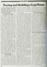 Better Homes & Gardens October 1980 Magazine Article: Buying and Building a Log Home
