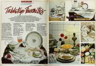 Better Homes & Gardens October 1980 Magazine Article: Tabletop Favorites