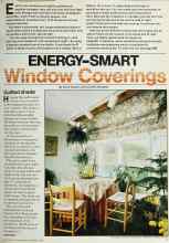 Better Homes & Gardens November 1980 Magazine Article: ENERGY-SMART Window Coverings