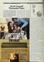 Better Homes & Gardens November 1980 Magazine Article: Do-It-Yourself Thermostat Timer