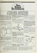 Better Homes & Gardens November 1980 Magazine Article: TIPS TOOLS & TECHNIQUES