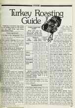Better Homes & Gardens November 1980 Magazine Article: Turkey Roasting Guide