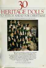 Better Homes & Gardens November 1980 Magazine Article: 30 HERITAGE DOLLS TO STITCH AHEAD FOR CHRISTMAS