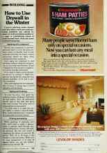 Better Homes & Gardens November 1980 Magazine Article: How to Use Drywall in the Winter