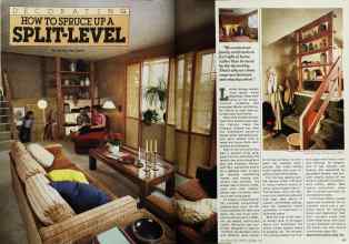 Better Homes & Gardens November 1980 Magazine Article: HOW TO SPRUCE UP A SPLIT-LEVEL