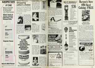 Better Homes & Gardens November 1980 Magazine Article: Better Homes Shopping editor's choice