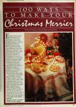Better Homes & Gardens December 1980 Magazine Article: 100 WAYS TO MAKE YOUR Christmas Merrier