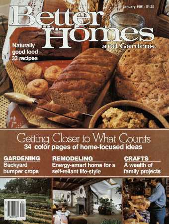 Better Homes & Gardens January 1981 Magazine Cover