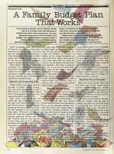 Better Homes & Gardens January 1981 Magazine Article: A Family Budget Plan That Works
