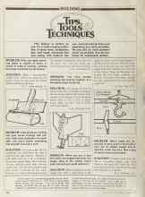 Better Homes & Gardens January 1981 Magazine Article: TIPS, TOOLS & TECHNIQUES