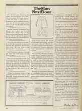 Better Homes & Gardens January 1981 Magazine Article: The Man Next Door