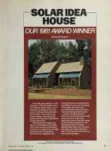 Better Homes & Gardens February 1981 Magazine Article: SOLAR IDEA HOUSE