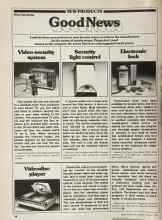 Better Homes & Gardens February 1981 Magazine Article: Video security system