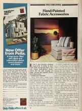 Better Homes & Gardens February 1981 Magazine Article: Hand-Painted Fabric Accessories