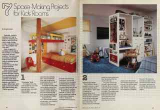 Better Homes & Gardens February 1981 Magazine Article: 7 Space-Making Projects for Kids' Rooms