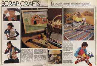 Better Homes & Gardens February 1981 Magazine Article: SCRAP CRAFTS