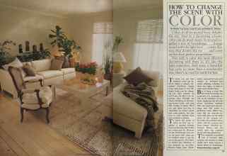 Better Homes & Gardens February 1981 Magazine Article: HOW TO CHANGE THE SCENE WITH COLOR