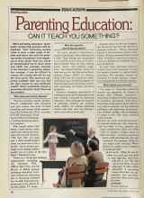 Better Homes & Gardens March 1981 Magazine Article: Parenting Education: CAN IT TEACH YOU SOMETHING?