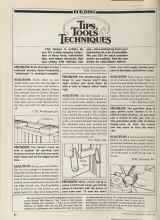 Better Homes & Gardens March 1981 Magazine Article: TIPS TOOLS & TECHNIQUE