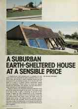 Better Homes & Gardens March 1981 Magazine Article: A SUBURBAN EARTH-SHELTERED HOUSE AT A SENSIBLE PRICE