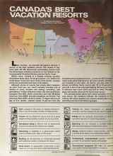 Better Homes & Gardens March 1981 Magazine Article: CANADA'S BEST VACATION RESORTS