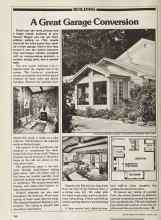 Better Homes & Gardens March 1981 Magazine Article: A Great Garage Conversion