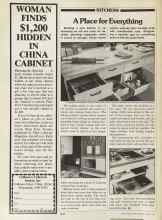 Better Homes & Gardens March 1981 Magazine Article: A Place for Everything