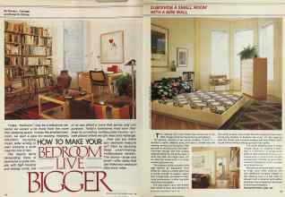 Better Homes & Gardens March 1981 Magazine Article: HOW TO MAKE YOUR BEDROOM LIVE BIGGER