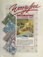 Better Homes & Gardens April 1981 Magazine Article: Worry-Free DECORATING WITH COORDINATED FABRICS