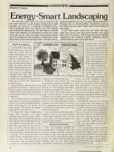 Better Homes & Gardens April 1981 Magazine Article: Energy-Smart Landscaping
