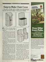Better Homes & Gardens April 1981 Magazine Article: Easy-to-Make Chair Cover