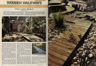 Better Homes & Gardens April 1981 Magazine Article: WOODEN WALKWAYS YOU CAN BUILD