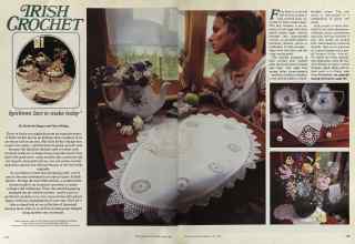 Better Homes & Gardens April 1981 Magazine Article: IRISH CROCHET
