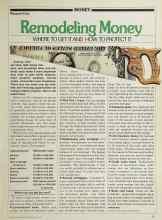 Better Homes & Gardens May 1981 Magazine Article: Remodeling Money