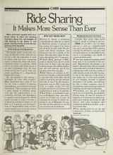 Better Homes & Gardens May 1981 Magazine Article: Ride Sharing
