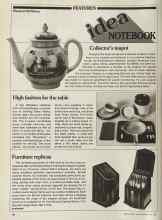 Better Homes & Gardens May 1981 Magazine Article: Collector's teapot