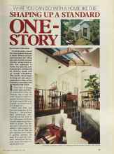 Better Homes & Gardens May 1981 Magazine Article: SHAPING UP A STANDARD ONE-STORY